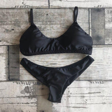 Load image into Gallery viewer, Sporty Black Bikini Set