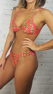 Moana Bikini Set - Knot Top - Kauai Print