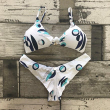 Load image into Gallery viewer, Moana Bikini Set - Knot Top - Greek Evil Eye